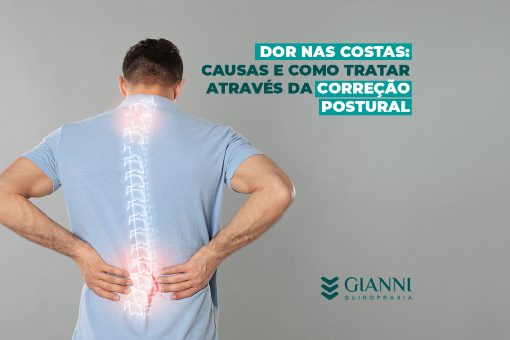 Imagem de um homem com dor nas costas