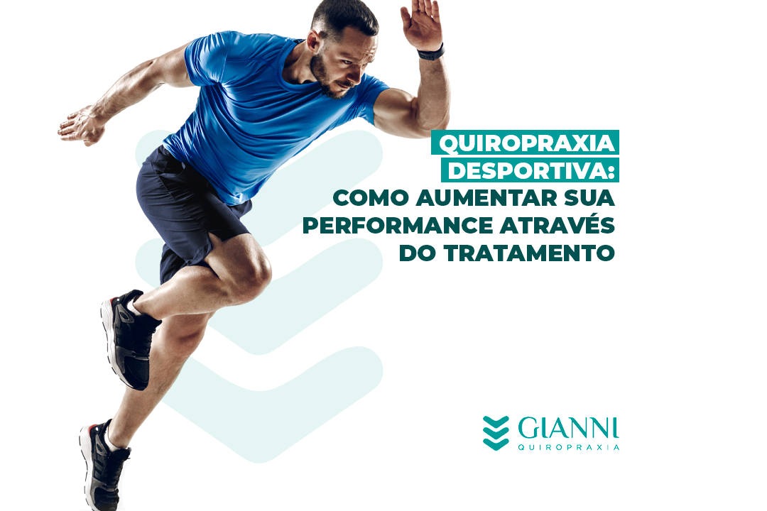 Imagem de um atleta sendo ajustado em cl&iacute;nica de quiropraxia